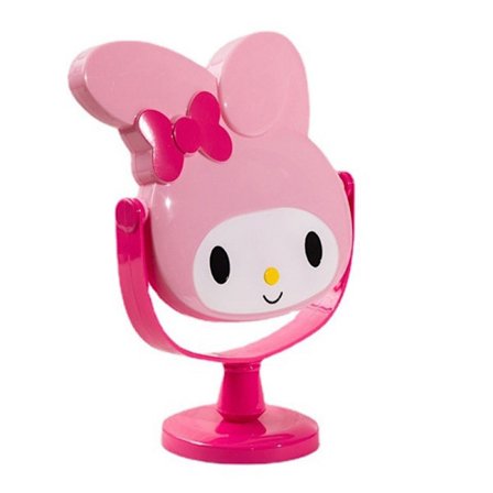 Kawaii My Melody e Cartoon Folding Mirror Vanity Makeup Handhel