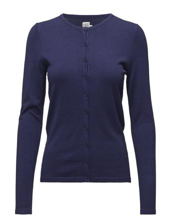 A8661, Milasz R-Neck Cardigan Strikkegenser Cardigan Blå Saint Tropez