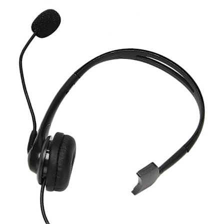 USB Callcenter-headset med brusreducerande mikrofon, monaural hörlur för PC, hemmakontor, telefonservice