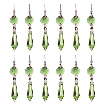 12 st istappar kristallkrona prismor, reservdelar droppe