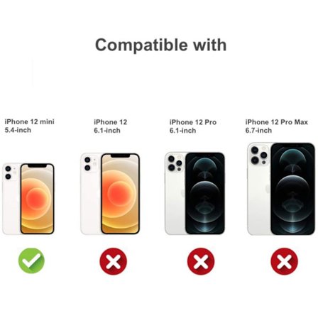 Gennemsigtig Gummi iPhone 12 Mini Cover Transparent TPU