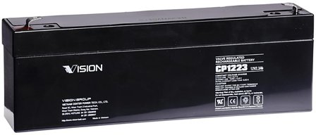 Vision CP1223 Batteri 12V, 2,3 Ah, Elfördelning & strömförsörjning