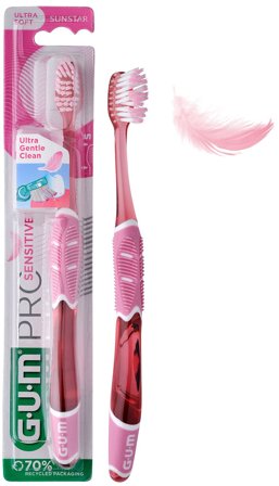 GUM PRO SENSITIVE Tandbørste Ultra Blød (asst. farve), Medicin & Pleje, Tandbørster, Voksentandbørster