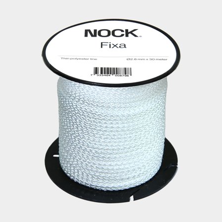 Cordage en polyester NOCK Fixa, polyester tressé, blanc, Ø4 mm x 15 mètres