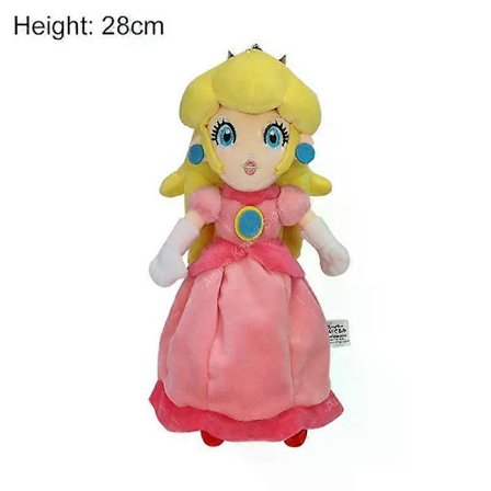 AGame Mario Plyschdocka Söt Mario Luigi Princess Peach Daisy Rosalina Elefant Bowser Bowser Jr Vivian Ninji Gosedjur