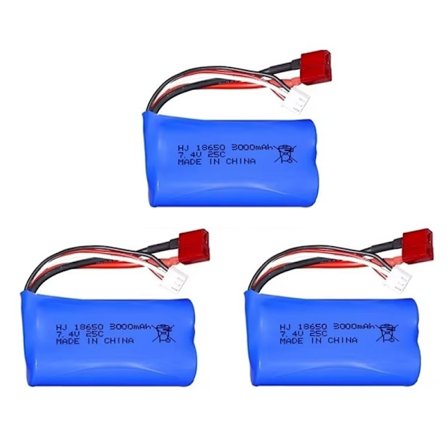 2S 7,4V 3000mah lipo Batteri 18650 Til Wltoys 144001 A959-B A969-B A979-B K929-B 12428 12423 10428 Q39 RC Bil Reservedele