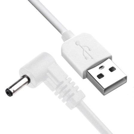 USB till DC 3.5mm x 1.35mm 2A Max DC Rätvinklig Kontakt Strömkabel för Fläktar