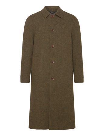 Maccoy Harris Tweed Wool Coat Yllerock Rock Khaki Green Les Deux