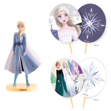 Tårtdekorationer Frost Elsa-figur & Caketopper - Frost/Frozen Kalas Dekoration - Kalaslagret.se