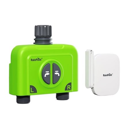 RainPoint WiFi 2-soners vanningsregulator med gateway