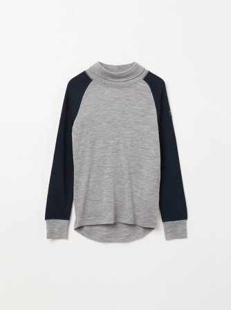 Rollkragenshirt merinowolle - 74|80 - kinderbekleidung - blue - Polarn O. Pyret
