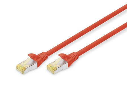 Digitus S-FTP PatchCord Cat6a. LSZH CU. Red. 10m Factory Sealed