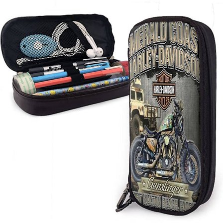 Harley Davidson Sminkväskor Dubbla Lager Rese Kosmetikväskor Smink Organizer Toalettväskor bd007863 (FMY)
