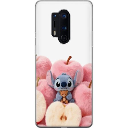 Yhteensopiva Puhelinkuori OnePlus OnePlus 8 Pro Värikäs kollaasi futuristisilla tyttöryhmän hahmoilla, sydämillä ja glitterillä nykyaikaisessa