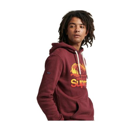 Superdry, Hoodies Rood, Heren, Maat:L