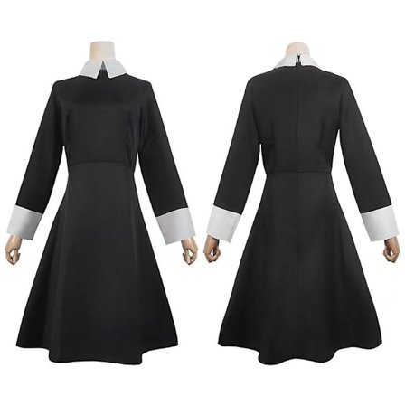 Wednesday Addams Cosplay Costume Set Halloween Carnival Party Costumes For Adult Kids -a