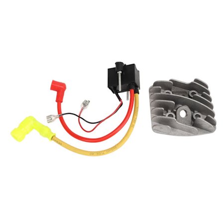 105mm Motorcykelcylinderhuvud med Tändspole för 49cc 50cc 60cc 66cc 70cc 80cc 2-taktsmotor