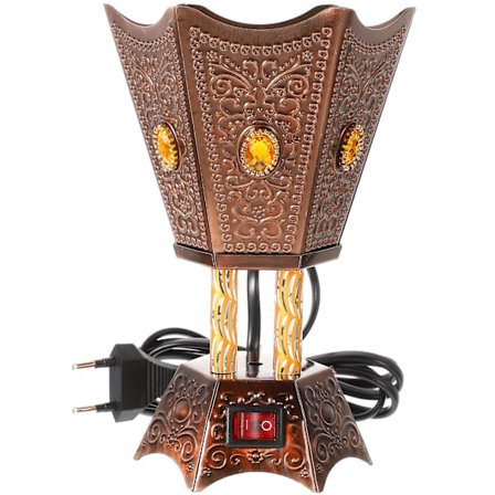 Elektrisk Arabisk Røgelsesbrænder Bordmodel Stik Røgelsesbrænder Boligindretning (EU Stik) Som Vist 11.5X17CM