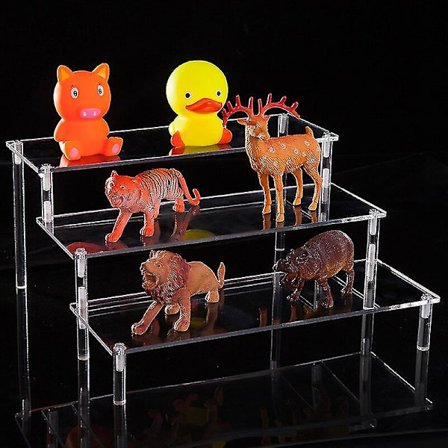 Klar Akryl Kosmetik Oppbevaringsstativ Avtakbar Stige