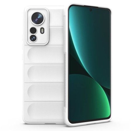 Mjukt greppformat Xiaomi 12S Pro / Xiaomi 12 Pro skal - Vit