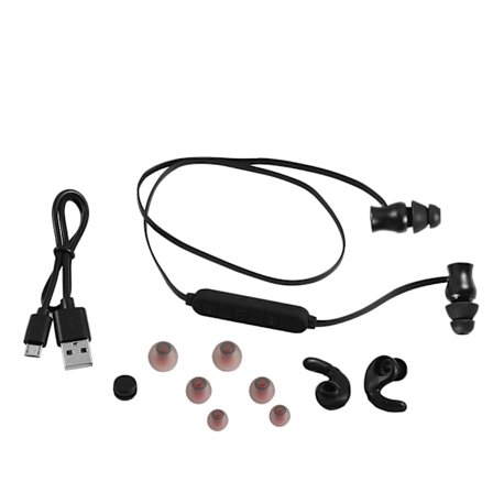 Magnetiska trådlösa Bluetooth 4.1-hörlurar Sport svettsäkra hörlurar med brusreducerande mikrofon