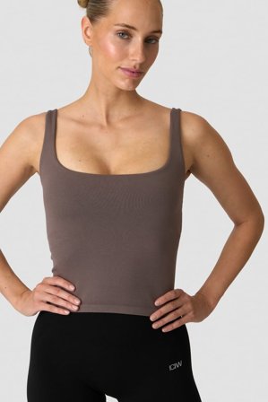 Smooth Seamless 2-in-1 Tank Dusty Brown