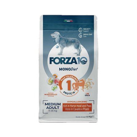 Forza10 Medium Diet Crocchette Al Cavallo E Piselli Per Cani