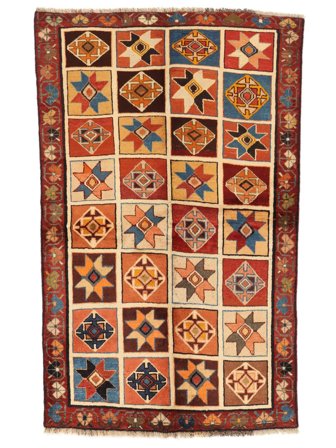 Ghashghai Fine Vloerkleed Handgeknoopt 130X206 Donkerrood/Oranje Perzië