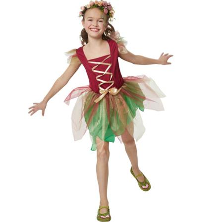 Tectake Maskeraddräkt Flicka Skogsälva Green 104 (3-4y)