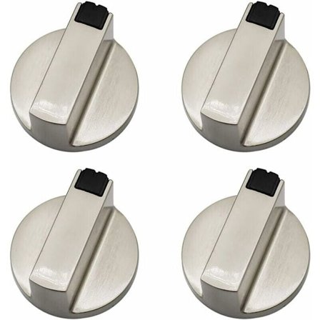 Gasspisknopp - 4-pack Universella 6mm Metallknoppar för Ugn och Spis, från DEBUNS