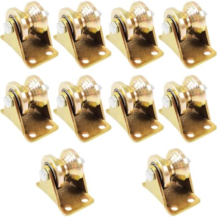 10-osainen köysipyörien sarja, V-urat, pyörät, vaijeri, kaksoiskuulalaakerit, vaijeripyörät, 150 kg:n kuormankantokyky