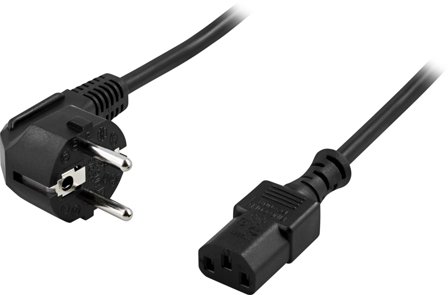 Deltaco DEL-109-50 - strømkabel - CEE 7/7 til power IEC 60320 C13 - 50 cm