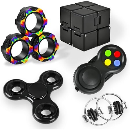 5PK Fidget Leker Voksne Sett Fidgets for Klasserom Må Ha Autisme Sensorisk Pakke Figette Cube ADHD Spesielle Skattepremie Verktøy Stress Relief Pult 