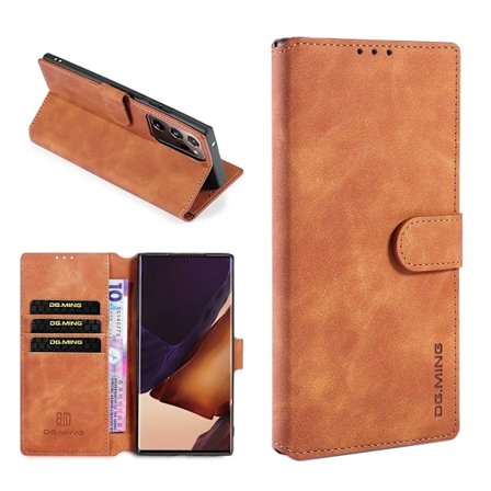 DG.MING Samsung Galaxy Note 20 Ultra retrokuoret - Ruskea