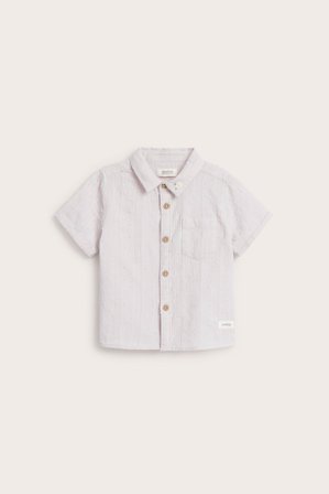 Newbie | Kortärmad skjorta Ljuslila 80 | Ljuslila