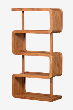 WOOOD - Bogreol Rattle - Brun - Bogreoler - Fra Homeroom