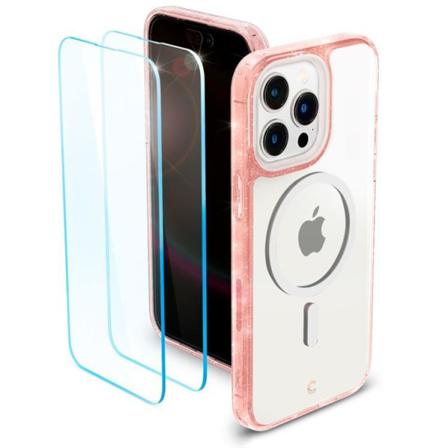 Spigen Iphone 14 Pro Cyrill Shine Magsafe Skal - Glitter Rosa