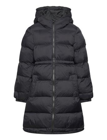 Long Heavy Padded Jacket Foret Jakke Black GANT