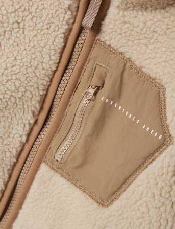 name it Nmnmattia Sherpa Jacket Pb - Cream - 110