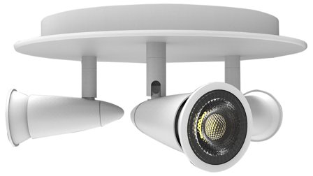 Westal Idun GU10 Loftarmatur hvid, 15 W, 1140 lm, Belysning