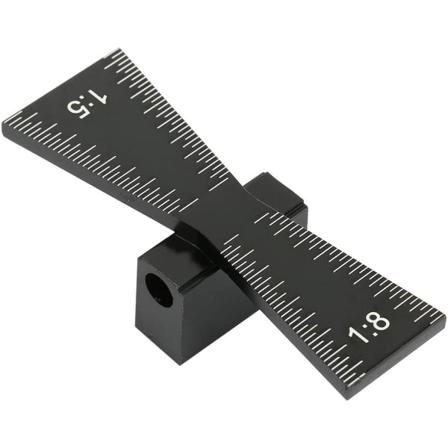 Duehale lineal med skala til træforsegling DIY håndskåret forsegling