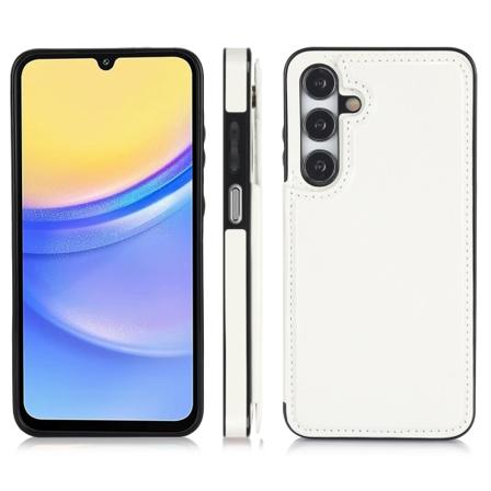 Samsung Galaxy A15 4G/5GStilrent Skal med Plånbok/Kortfack Vit