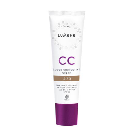 Lumene CC Color Correcting Cream SPF20, Farge 4.75, 30 ml