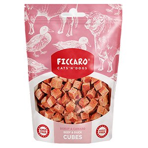 Ficcaro Beef & Duck Cubes, 100g