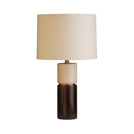 Marmorinen lamppupöytä – 38x38x62cm, musta/valkoinen/kulta