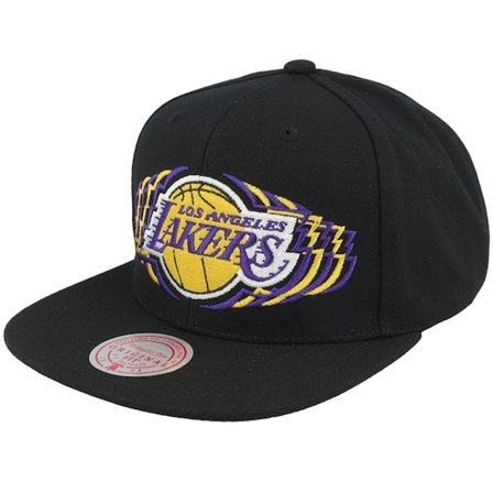 Mitchell & Ness - NBA Black snapback Czapka Z Daszkiem - Los Angeles Lakers Team Vibes Black Snapback @ Hatstore