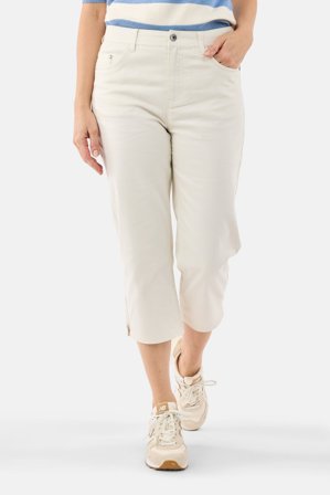 JENSEN - Jane Capri Bukser - Råhvid - Curvy Fit
