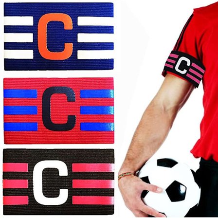 3 kpl Kapteenin nauha Jalkapallo Johtaja nauha Säädettävä koko Joustava Pelaajan Kapteenin nauha Jalkapallolle Jääkiekolle