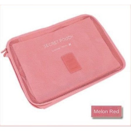 Reseförvaring sex delar set förvaringsväska Vattenmelon Röd