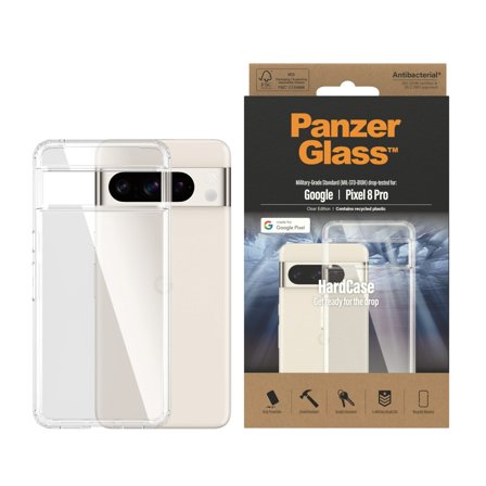 Panzer Transparent Google Pixel 8 Pro HardCase PanzerGlass - High quality tempered glass screen protector